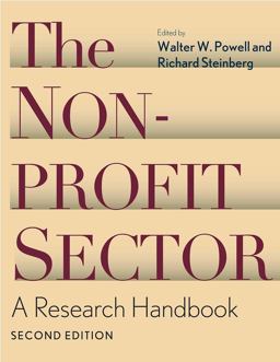 Nonprofit Sector A Research Handbook 2nd 9780300109030 Front Cover