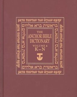 Anchor Bible Dictionary, K-N  9780300140040 Front Cover