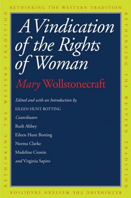 Vindication of the Rights of Woman  9780300176476 Front Cover