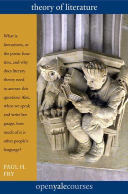 Theory of Literature  9780300180831 Front Cover
