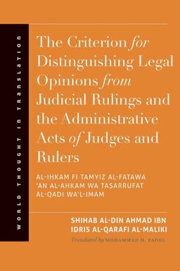 Criterion for Distinguishing Legal Opinions from Judicial Rulings and the Administrative Acts of Judges and Rulers  9780300191158 Front Cover