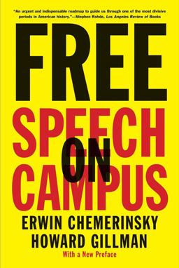 Free Speech on Campus  9780300240016 Front Cover