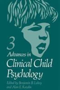 Advances in Clinical Child Psychology