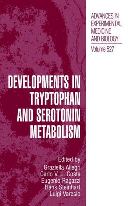 Developments in Tryptophan and Serotonin Metabolism  9780306477553 Front Cover