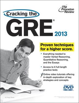 Cracking the GRE with DVD, 2013 Edition  9780307944726 Front Cover
