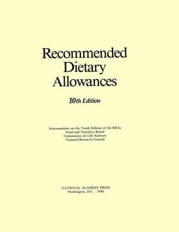 Recommended Dietary Allowances Recommended Dietary Allowances