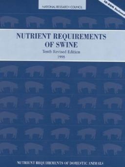 Nutrient Requirements of Swine 10th 9780309059930 Front Cover