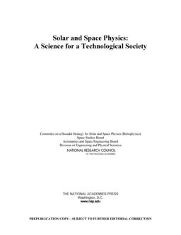 Solar and Space Physics Solar and Space Physics
