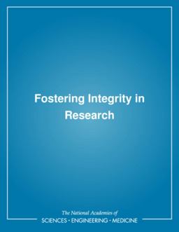 Fostering Integrity in Research  9780309391252 Front Cover