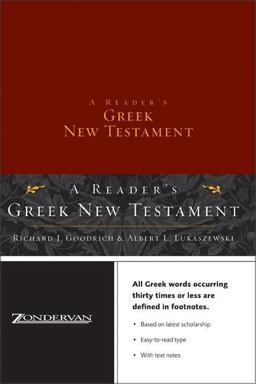 Reader's Greek New Testament  9780310248880 Front Cover