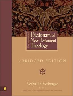 New International Dictionary of New Testament Theology  9780310256205 Front Cover