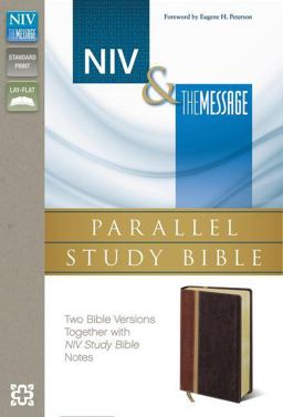 NIV, the Message, Parallel Study Bible, Leathersoft, Brown Two Bible Versions Together with NIV Study Bible Notes  9780310422976 Front Cover