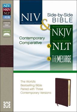 NIV, NKJV, NLT, the Message The World's Bestselling Bible Paired with Three Contemporary Versions  9780310436935 Front Cover