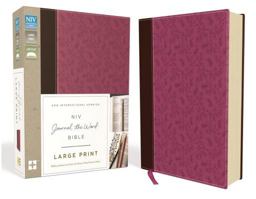 Journal the Word Bible, Large Print, Imitation Leather, Pink/Brown