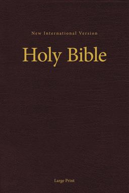 NIV, Church Bible (Pew Bible), Large Print, Hardcover, Burgundy, Comfort Print  9780310446330 Front Cover