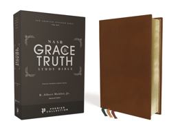 NASB the Grace and Truth Study Bible Premier Collection, Black Letter, 1995 Text, Art Gilded Edges, Comfort Print [Brown]