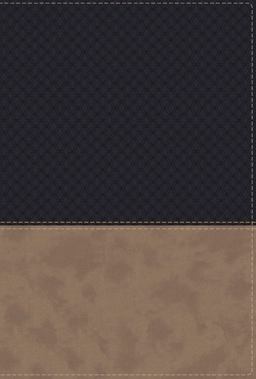 NIV Study Bible, Fully Revised Edition, Leathersoft, Navy/Tan, Red Letter, Thumb Indexed, Comfort Print