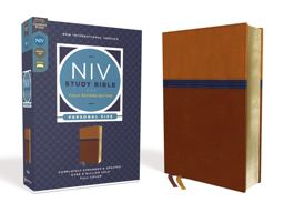 NIV Study Bible, Fully Revised Edition, Personal Size, Red Letter, Comfort Print [Brown/Blue]