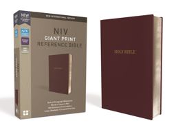 NIV Reference Bible Red Letter Edition [Giant Print, Burgundy]