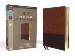 NIV Reference Bible Red Letter Edition [Giant Print, Brown]