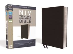 NIV Thinline Reference Bible Red Letter Edition [Black]  9780310449652 Front Cover