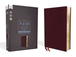 NASB Thinline Bible Red Letter Edition [Large Print, Burgundy]