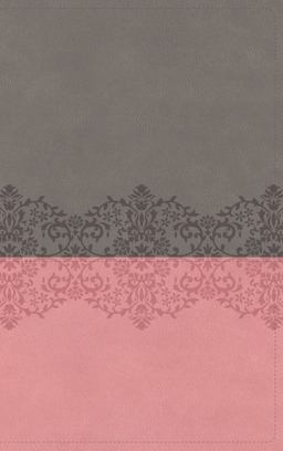 NIV Life Application Study Bible Thumb Indexed Red Letter Edition [Third Edition, Gray/Pink, Large Print]