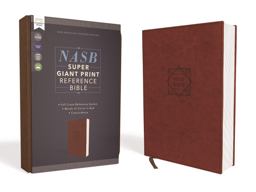 NASB Reference Bible Red Letter Edition [Brown, Super Giant Print]