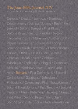 The Jesus Bible Journal, Romans, NIV, Paperback, Comfort Print