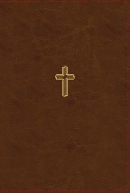 NASB Thinline Bible, Leathersoft, Red Letter Edition, 1995 Text, Thumb Indexed, Comfort Print [Brown]