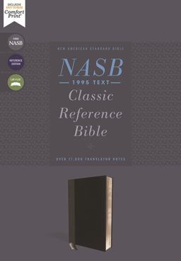 NASB Classic Reference Bible, Red Letter, 1995 Text, Thumb Indexed, Comfort Print [Black]