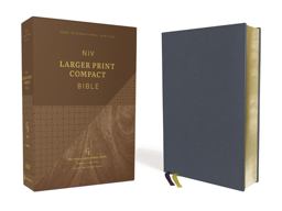 NIV Larger Print Compact Bible, Red Letter, Comfort Print [Blue]