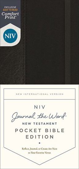 NIV Journal the Word New Testament, Pocket Bible Edition, Red Letter, Comfort Print [Black]