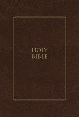 KJV Thompson Chain-Reference Bible, Large Print, Red Letter, Thumb Indexed, Comfort Print (Brown)