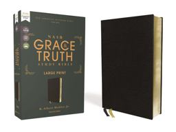 NASB the Grace and Truth Study Bible, Large Print, Red Letter, 1995 Text, Comfort Print [Black]