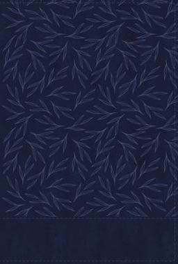 NIV, Thinline Bible, Large Print, Leathersoft, Navy, Red Letter, Thumb Indexed, Comfort Print