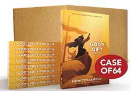 NIV, God's Gift for Kids New Testament with Psalms and Proverbs, Pocket-Sized, Paperback, Case of 64, Comfort Print