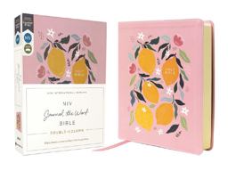 NIV, Journal the Word Bible (Perfect for Note-Taking), Double-Column, Leathersoft, Pink, Red Letter, Comfort Print