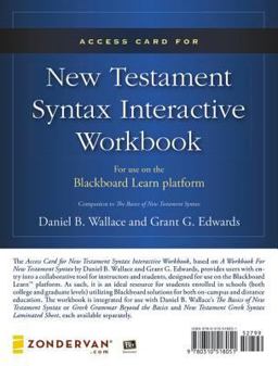 Access Card for New Testament Syntax Interactive Workbook