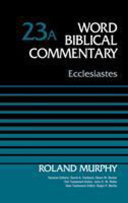 Ecclesiastes, Volume 23A  9780310522287 Front Cover