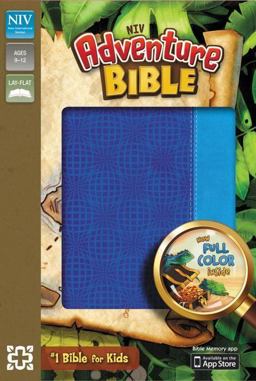 NIV, Adventure Bible, Leathersoft, Blue, Full Color  9780310727521 Front Cover