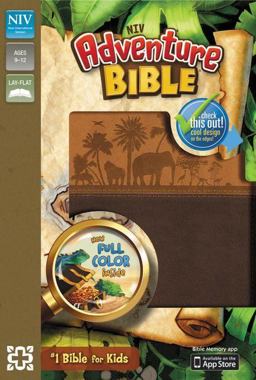 NIV Adventure Bible, Leathersoft, Brown, Full Color  9780310729693 Front Cover