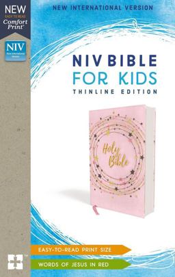 NIV Bible for Kids, Flexcover, Pink/Gold, Red Letter Edition, Comfort Print