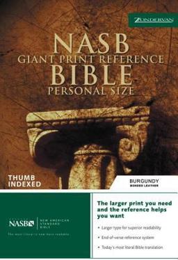 NASB Giant Print Reference Bible, Personal Size
