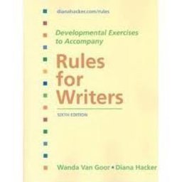 Rules for Writers Developmental Exercises