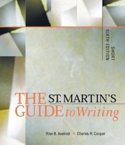 The St. Martin's Guide to Writing