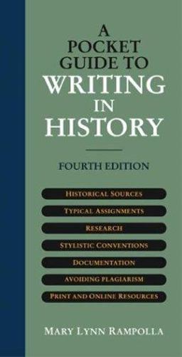 Pocket Guide to Writing in History 4th 9780312403577 Front Cover