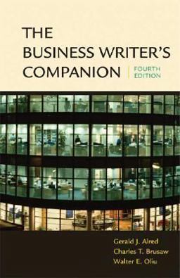 Business Writer's Companion 4th 9780312413255 Front Cover