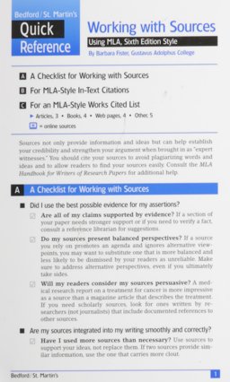 Work with Sources Quick Reference Card