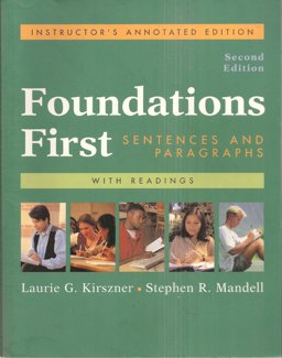Foundations First - with Readings Instructor's